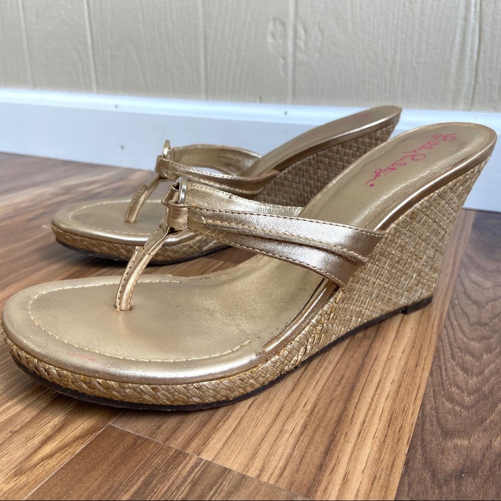 Lilly Pulitzer McKim High Woven Wedge Sandal